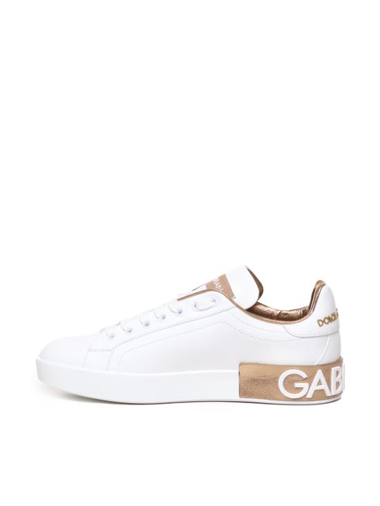 26FW 돌체앤가바나 카프스킨 나파 포르토피노 스니커즈 CK1544 AX6158L315 GOLD - DOLCE & GABBANA