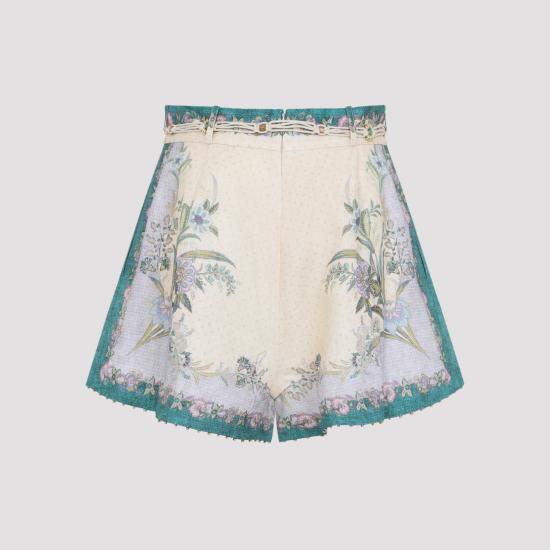 26FW 짐머만 숏팬츠 8632ASS262 CREAM MULTICOLOUR - ZIMMERMANN