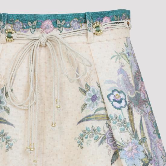 26FW 짐머만 숏팬츠 8632ASS262 CREAM MULTICOLOUR - ZIMMERMANN