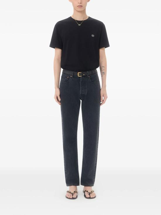 26FW 발렌티노 가라바니 반팔 티셔츠 VMG10VBMM 0NO BLACK - VALENTINO GARAVANI