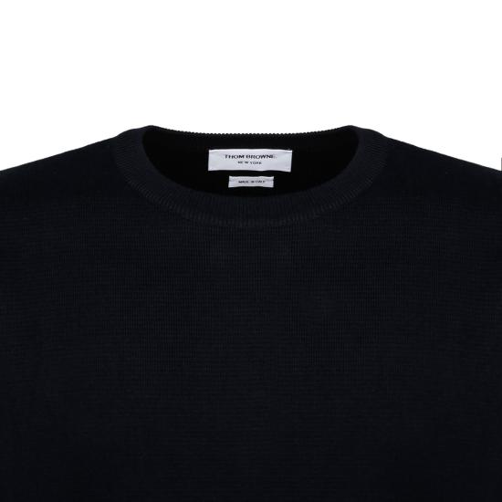 26FW 톰브라운 자카드 RWB 암밴드 니트 MKA326AY3001 415 BLUE - THOM BROWNE