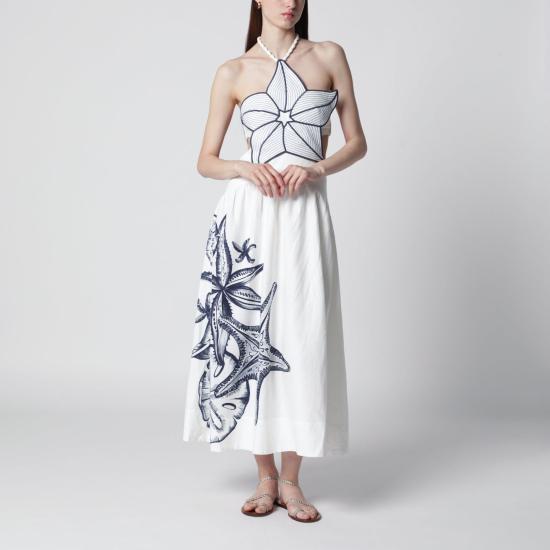 26FW 팜 리오 롱 원피스 355385CO 25201 WHITE
