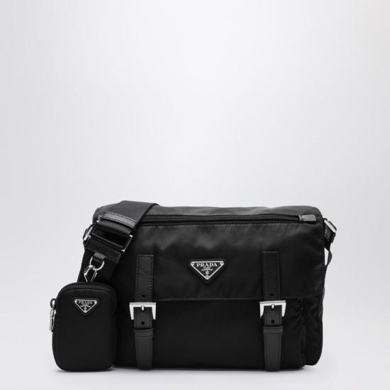 26FW 프라다 삼각로고 리나일론 메신저백 1BD953B1MRV44 F0002 BLACK
