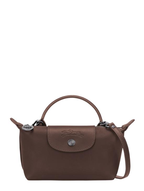 26FW 롱샴 르 플리아쥬 엑스트라 XS 레더 파우치 34205987 002 BROWN