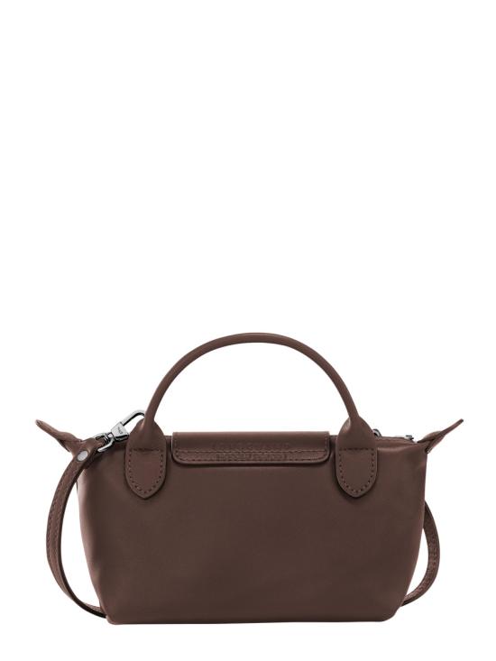 26FW 롱샴 르 플리아쥬 엑스트라 XS 레더 파우치 34205987 002 BROWN - LONGCHAMP