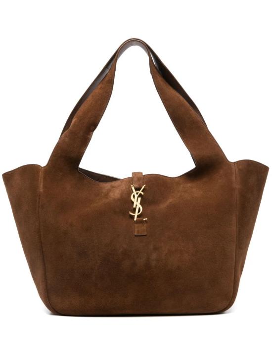 26SS 생로랑 LE 5 A 7 베아 스웨이드 토트백 763435008IW 2885 BROWN