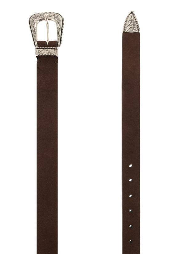  브루넬로 쿠치넬리 가죽 벨트 MAUGP210 C4230 DARK BROWN - BRUNELLO CUCINELLI