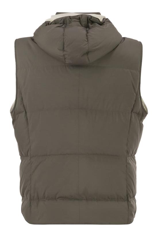 26FW 브루넬로 쿠치넬리 패딩 조끼 MV4081628 CDX44 TURTLEDOVE - BRUNELLO CUCINELLI