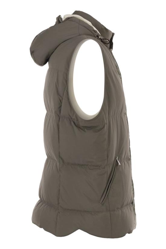 26FW 브루넬로 쿠치넬리 패딩 조끼 MV4081628 CDX44 TURTLEDOVE - BRUNELLO CUCINELLI