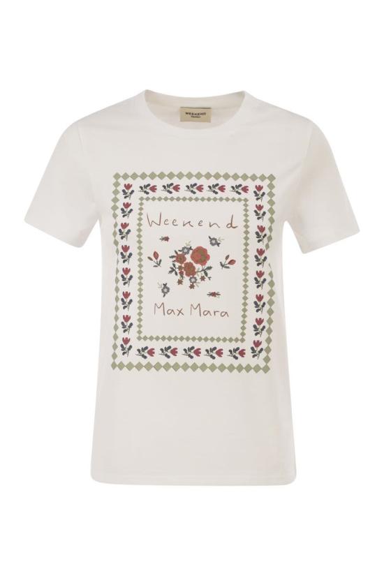 26FW 위켄드막스마라 반팔 티셔츠 2625976041600 005 WHITE
