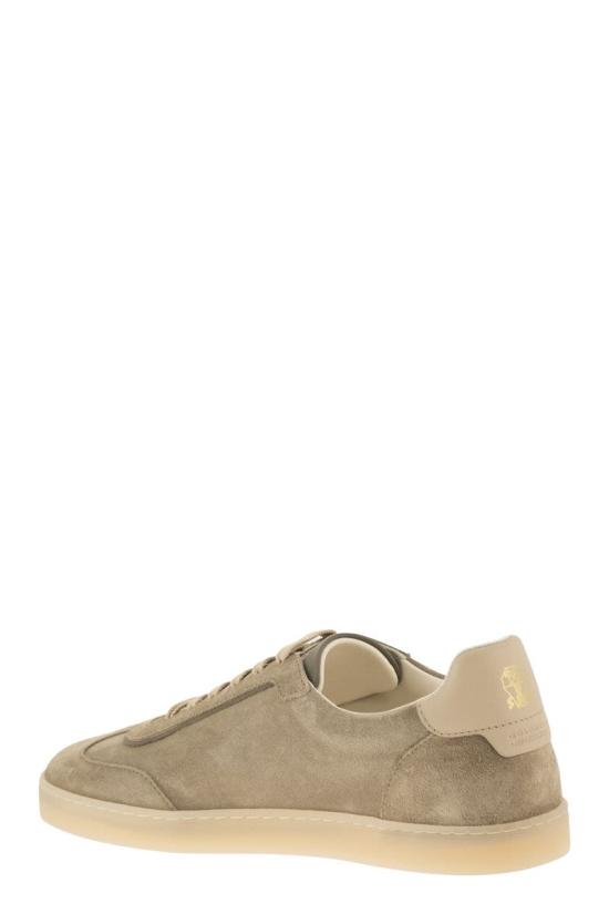  브루넬로 쿠치넬리 스웨이드 스니커즈 MZUMGLJ336 CDG36 TURTLEDOVE - BRUNELLO CUCINELLI