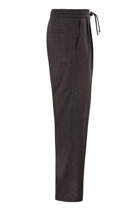 26FW 브루넬로 쿠치넬리 스트레이트 팬츠 M038PE1710 C338 DARK BROWN - BRUNELLO CUCINELLI