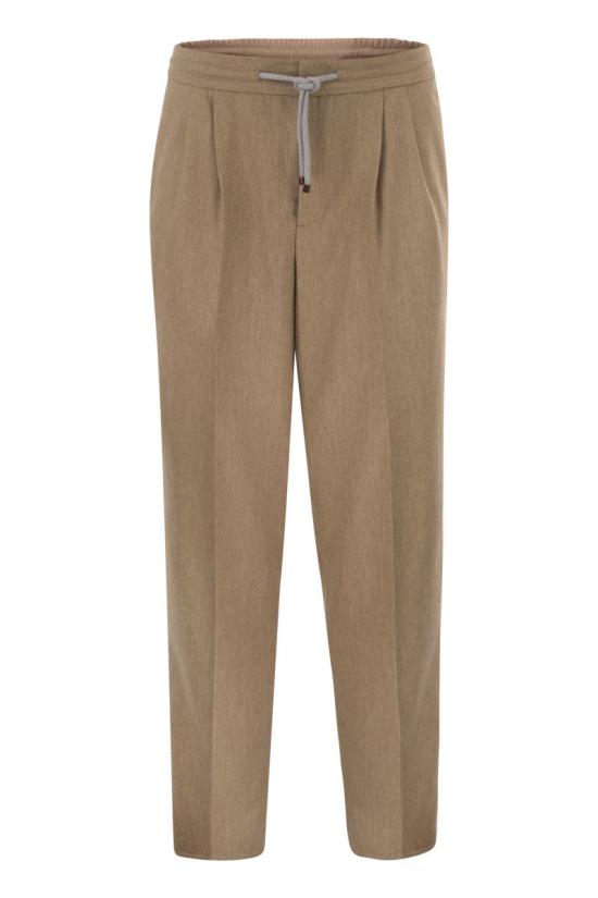 26FW 브루넬로 쿠치넬리 스트레이트 팬츠 M038PE1710 C418 CAMEL