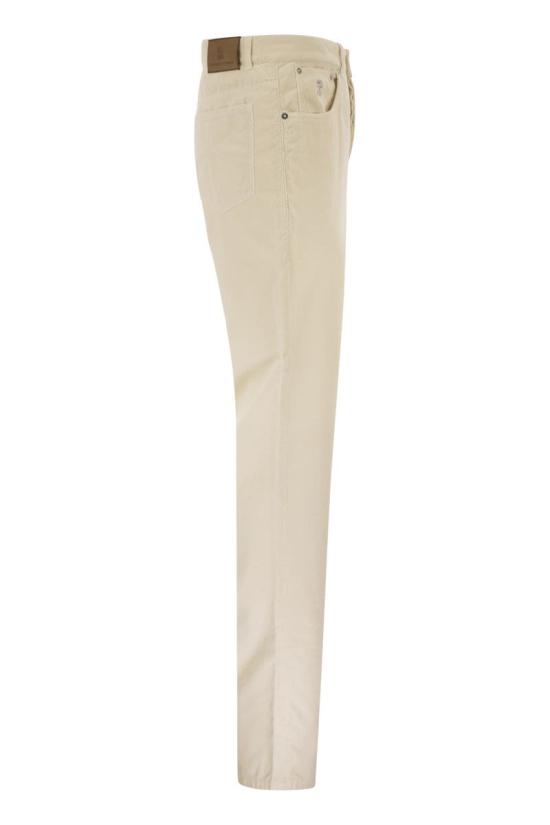 26FW 브루넬로 쿠치넬리 스트레이트 팬츠 M279NI1780 C6007 WHITE - BRUNELLO CUCINELLI