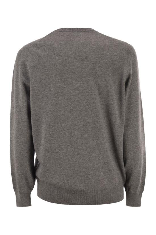  브루넬로 쿠치넬리 캐시미어 니트 M2200100 CF423 GREY - BRUNELLO CUCINELLI