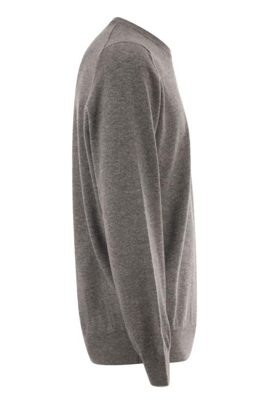  브루넬로 쿠치넬리 캐시미어 니트 M2200100 CF423 GREY - BRUNELLO CUCINELLI