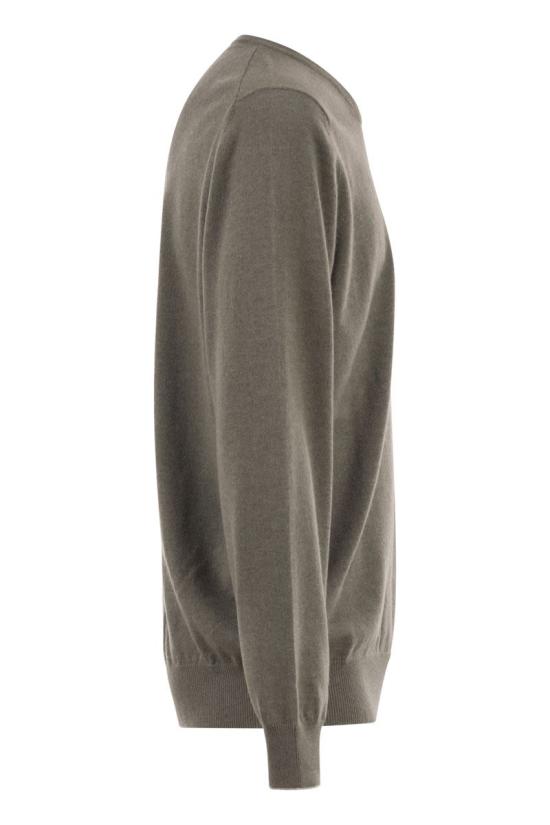  브루넬로 쿠치넬리 캐시미어 니트 M2200100 CKP08 TURTLEDOVE - BRUNELLO CUCINELLI