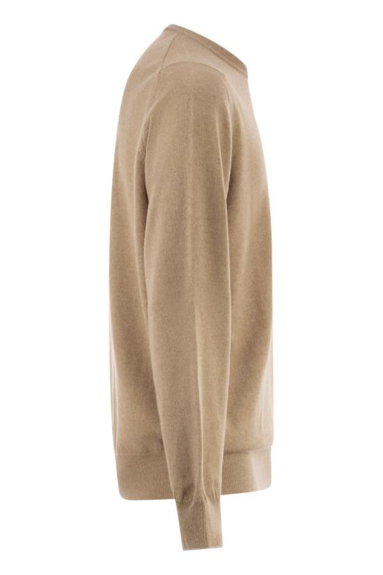  브루넬로 쿠치넬리 캐시미어 니트 M2200100 CM338 CAMEL - BRUNELLO CUCINELLI