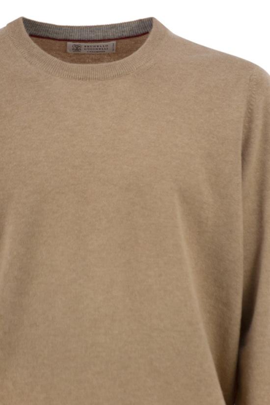  브루넬로 쿠치넬리 캐시미어 니트 M2200100 CM338 CAMEL - BRUNELLO CUCINELLI