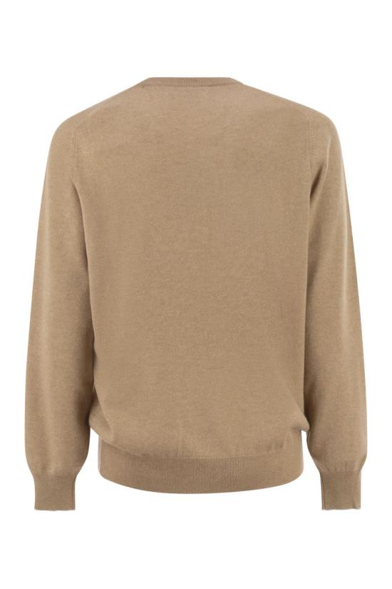  브루넬로 쿠치넬리 캐시미어 니트 M2200100 CM338 CAMEL - BRUNELLO CUCINELLI