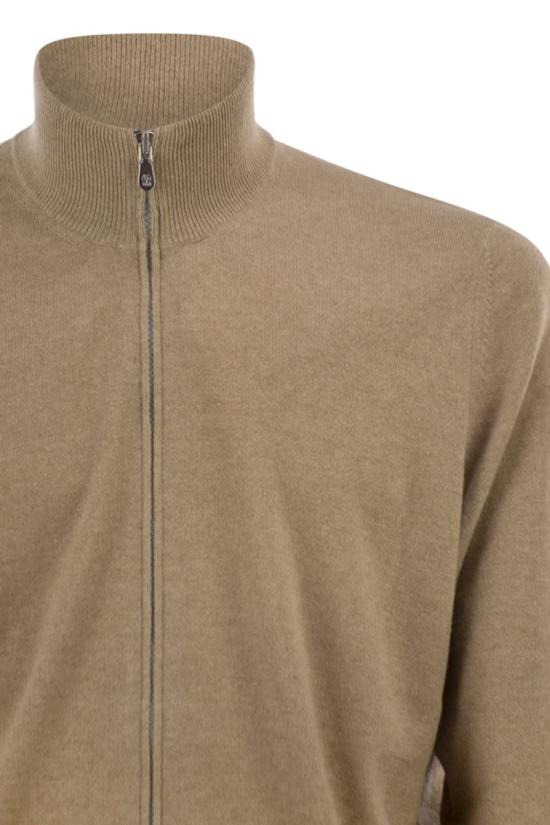 브루넬로 쿠치넬리 캐시미어 하이넥 집업 가디건 M2200106 CM338 CAMEL - BRUNELLO CUCINELLI