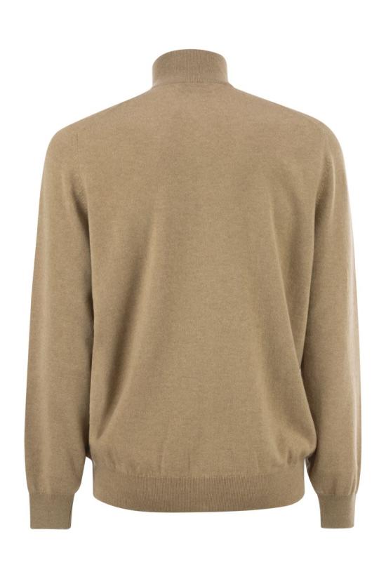  브루넬로 쿠치넬리 캐시미어 하이넥 집업 가디건 M2200106 CM338 CAMEL - BRUNELLO CUCINELLI