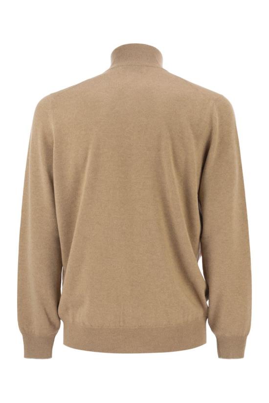  브루넬로 쿠치넬리 캐시미어 집업 니트 M2200124 CM338 CAMEL - BRUNELLO CUCINELLI