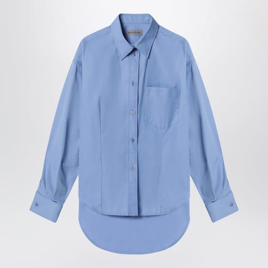 26SS 발렌시아가 셔츠 872318TUM20 4200 BLUE