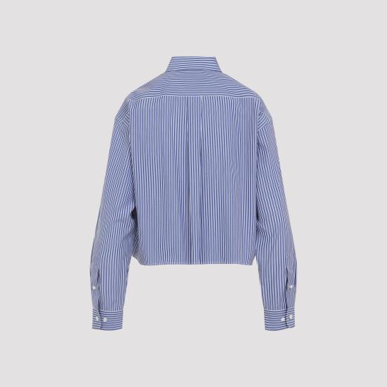 26FW 미우미우 셔츠 MK2047SOOO195D F098Z BLUE - MIU MIU