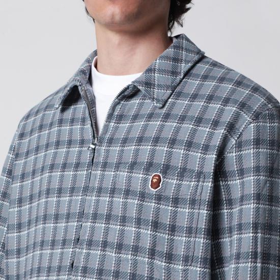 26SS 베이프 긴팔 셔츠 001SHM301004MCO NA BLUE - BAPE