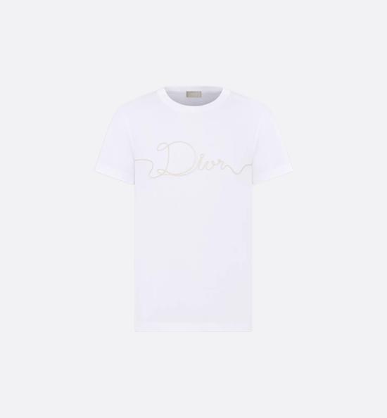26SS 디올 반팔 티셔츠 613J668A0677 080 WHITE