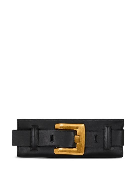 26FW 발망 와이드 벨트 FN0LB024LVAA0PA BLACK