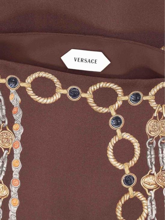 26SS 베르사체 미디 스커트 10246901A179525N940 Brown - VERSACE