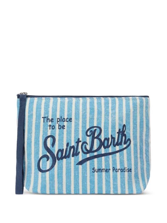 26SS 세인트바쓰 클러치/파우치 ALI0004 00398L LINEN STRIPES V 31