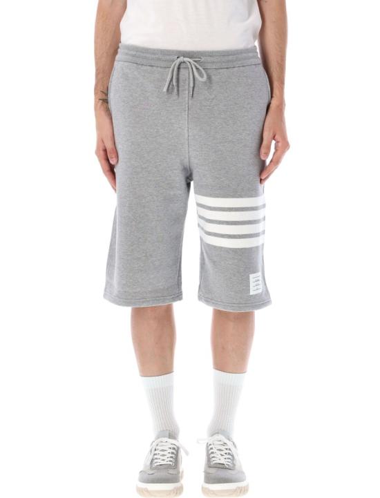 26SS 톰브라운 클래식 루프백 4바 스웨트쇼츠 MJQ012H00535068 Grey - THOM BROWNE