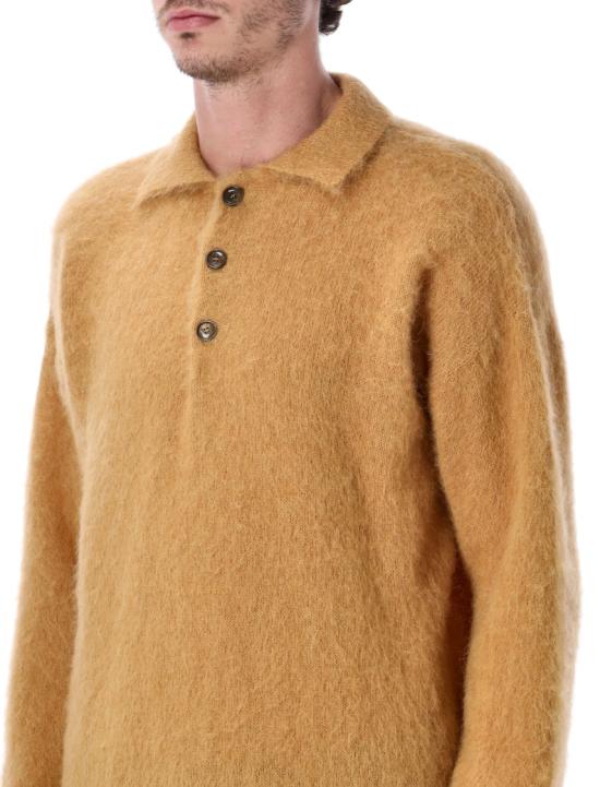 25FW 롤드 스코브 폴로 티셔츠 BASICPOLOWMUSTARD Brown - ROLD SKOV