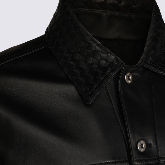 26SS 보테가베네타 가죽 자켓 869367 V64W0 1010 DARK CARUBO DOM - BOTTEGA VENETA