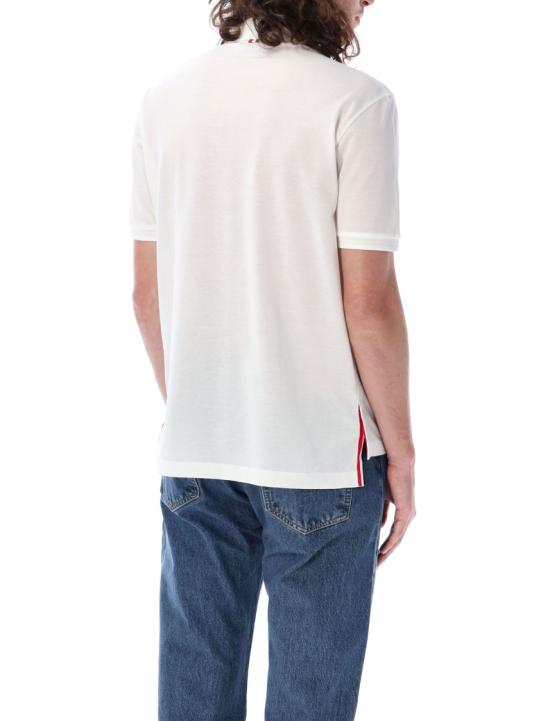 26SS 톰브라운 피케 포켓 폴로 티셔츠 MJP022A01455100 White - THOM BROWNE