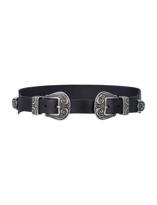 26SS 골든구스 레귤러 벨트 GWA00647A00013390100 Black - GOLDEN GOOSE