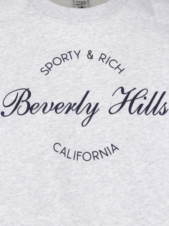26SS 스포티앤리치 긴팔 티셔츠 ST09876257GY03HEATHER GRAY NAVY Grey - SPORTY & RICH