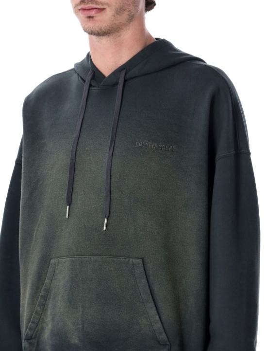 26SS 골든구스 후드 티셔츠 GUP01932P00214690498 Black - GOLDEN GOOSE