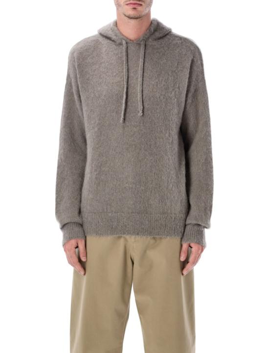 25FW 롤드 스코브 후드 티셔츠 COMFORTHOODIELIGHTGREY Brown