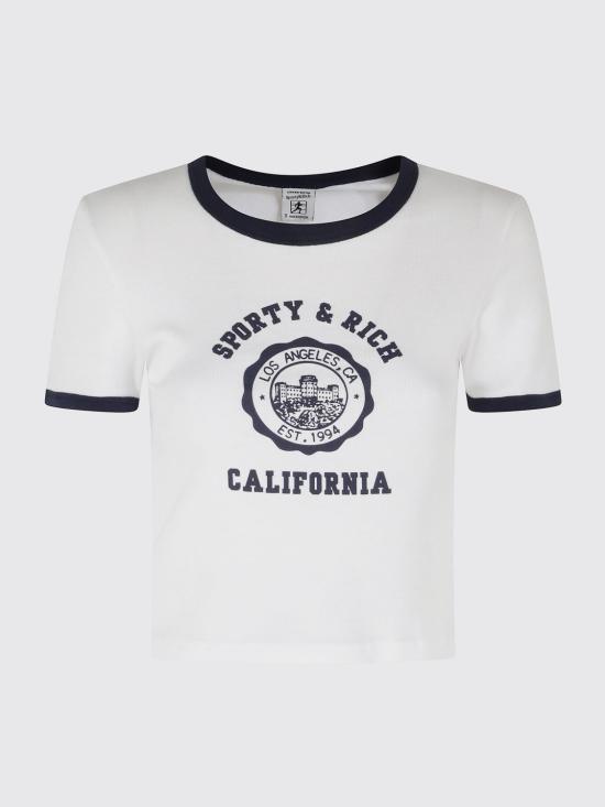 26SS 스포티앤리치 반팔 티셔츠 TO073710509WH50 3922 Navy - SPORTY & RICH