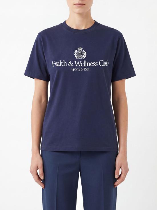 26SS 스포티앤리치 반팔 티셔츠 TO119710241BL106 3902 Navy