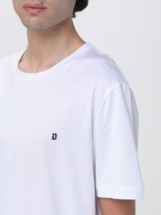 26SS 돈답 반팔 티셔츠 US198JF0271UZL4 000 White 1 - DONDUP