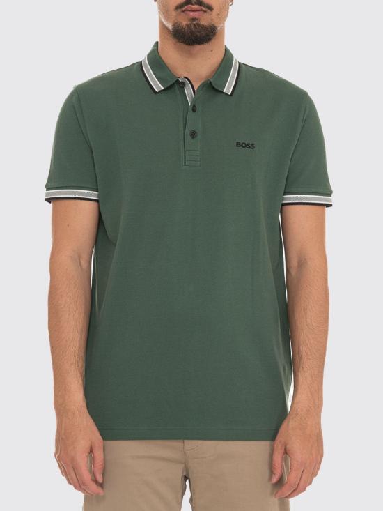 26SS 보스 폴로 티셔츠 50469055 365 Forest Green