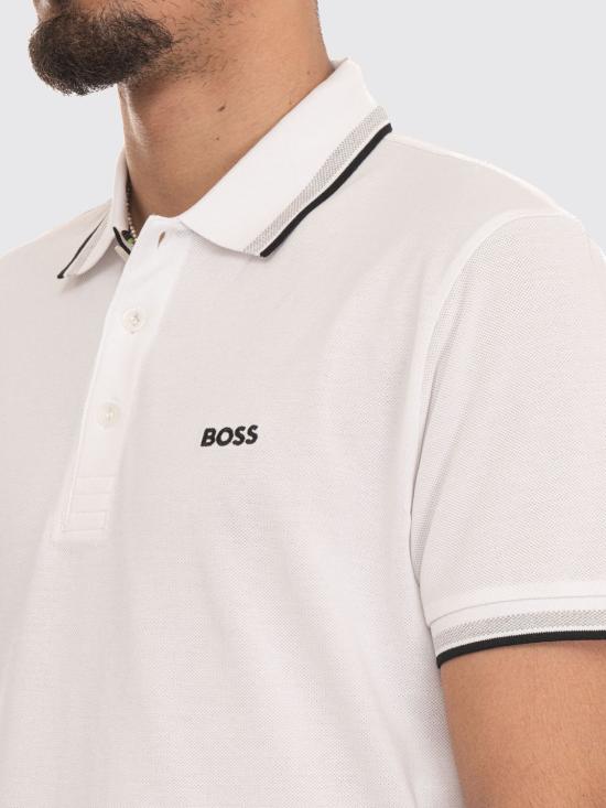 26SS 보스 폴로 티셔츠 50469055 100 White 1 - BOSS
