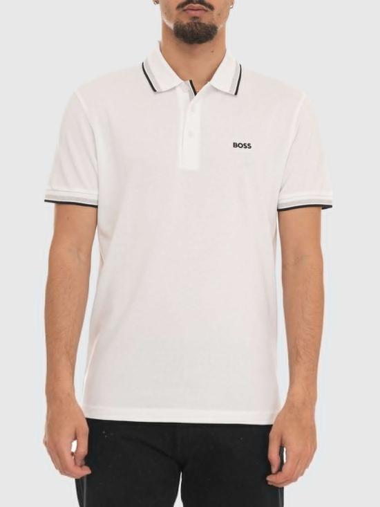 26SS 보스 폴로 티셔츠 50469055 100 White 1
