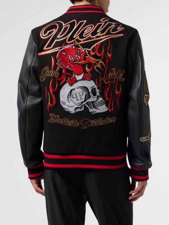 26SS 필립 플레인 봄버 자켓 SAFCMRB2932PTE120N 02 Black - PHILIPP PLEIN