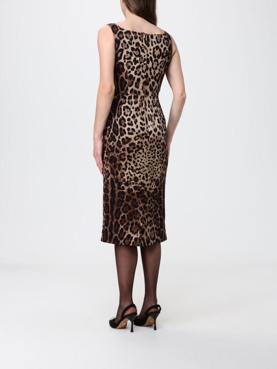 26SS 돌체앤가바나 롱 원피스 F6F4ZTGDCLX HY13M Brown - DOLCE & GABBANA